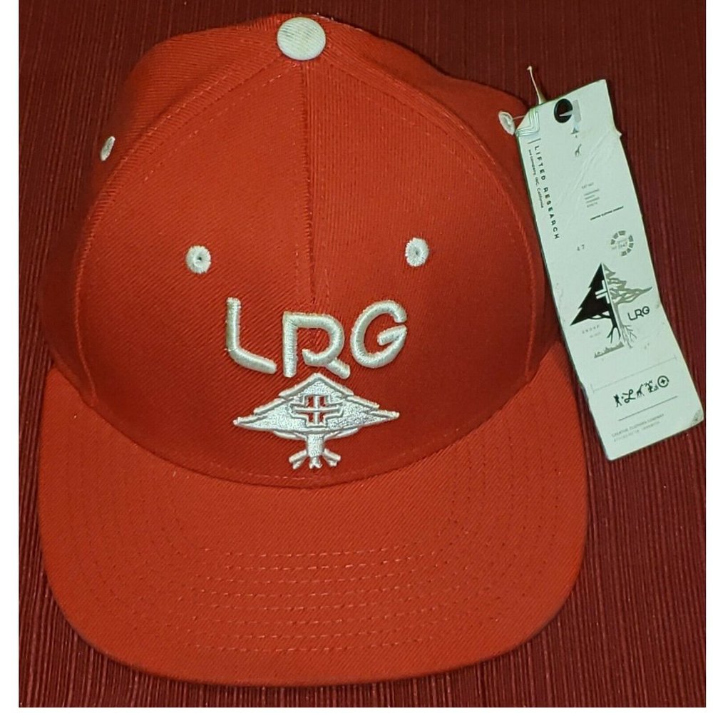 LRG Men's Hustle Trees Logo Flat Bill Trucker Hat